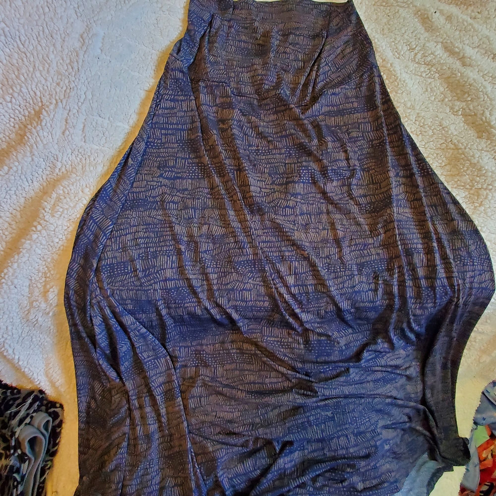 LuLaRoe Blue Maxi Skirt